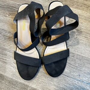 Elegant Black Strappy Sandals